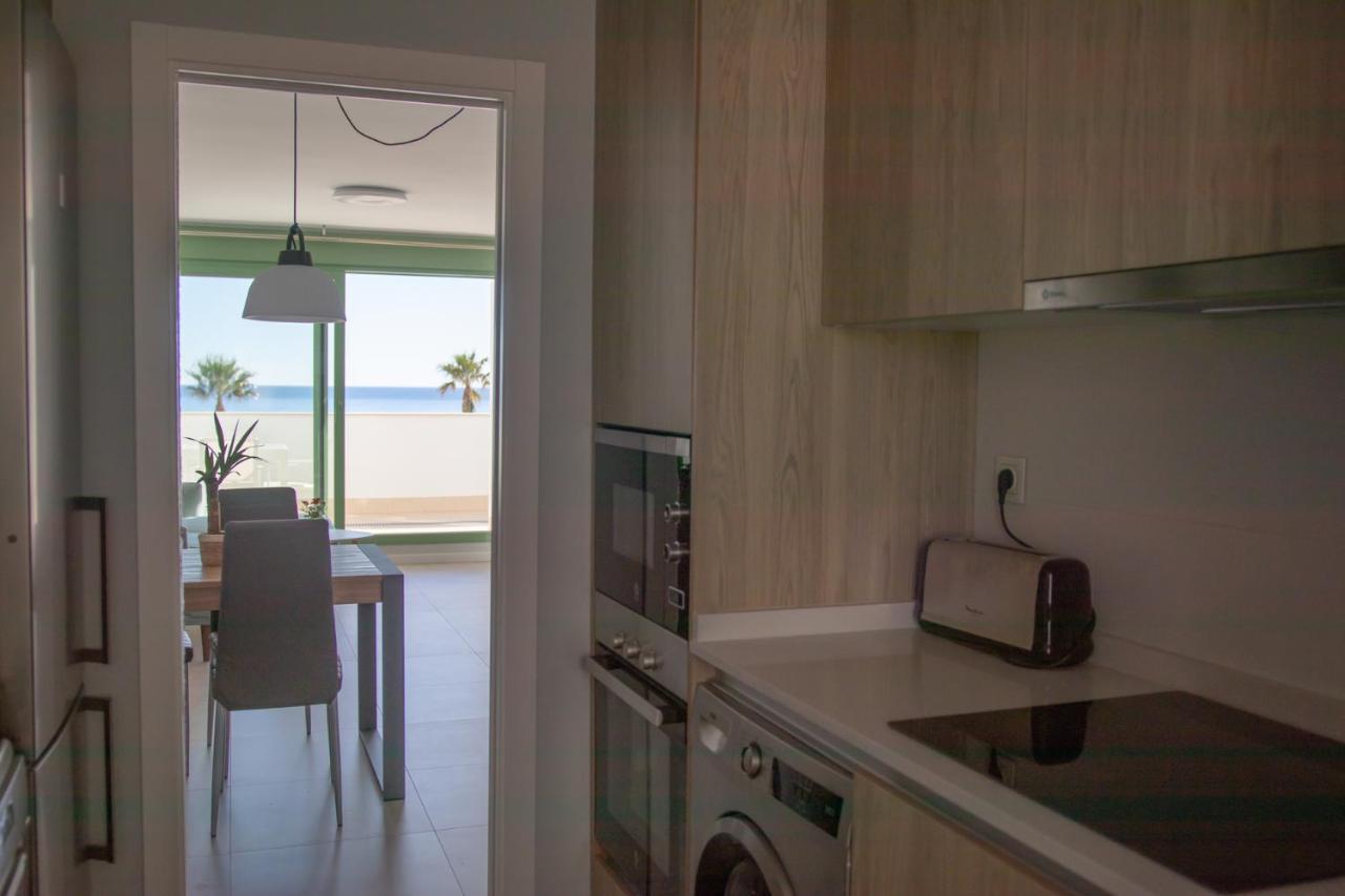 Precioso Apartamento Frente A La Playa Con Piscina موخاكار المظهر الخارجي الصورة