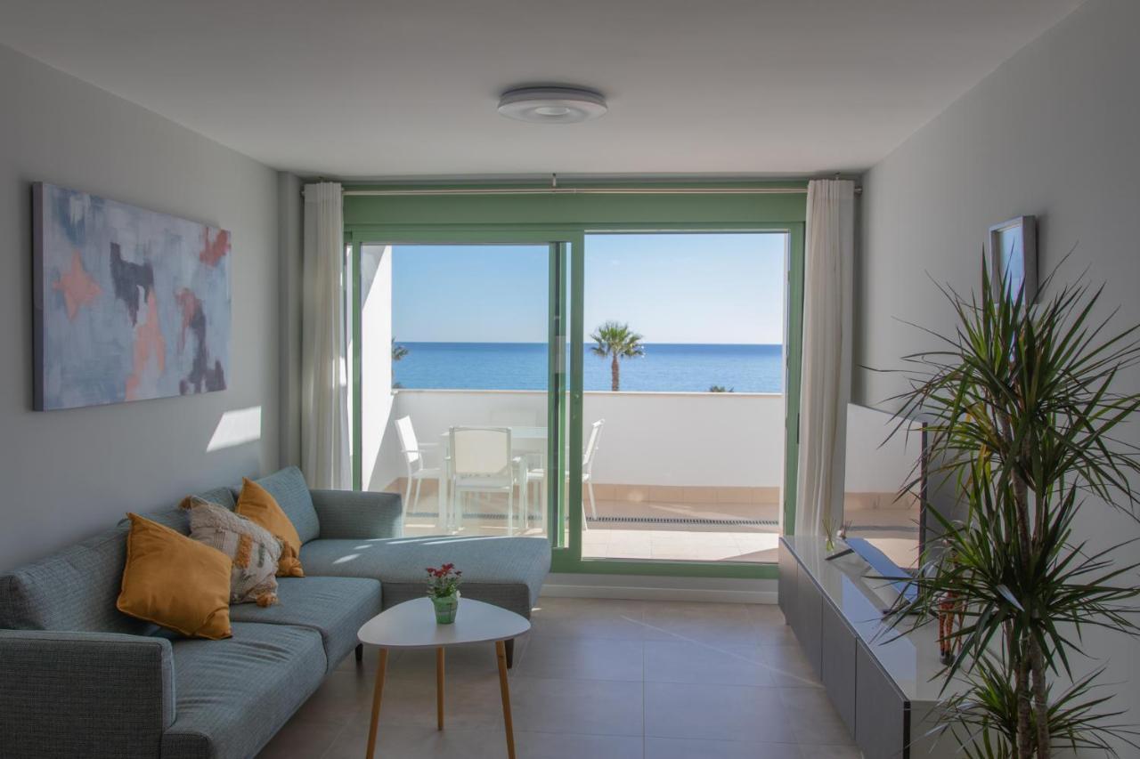 Precioso Apartamento Frente A La Playa Con Piscina موخاكار المظهر الخارجي الصورة